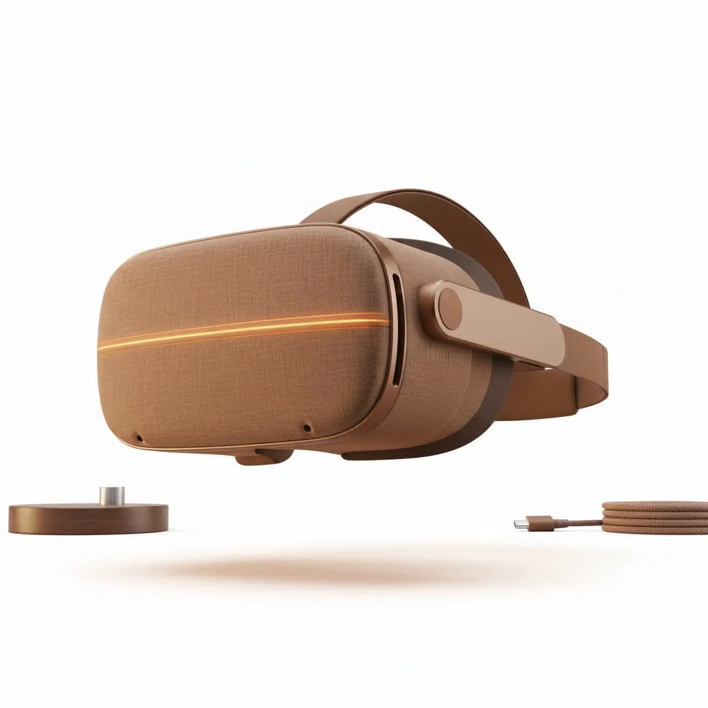 Person wearing a VR headset, illustrating the immersive experience