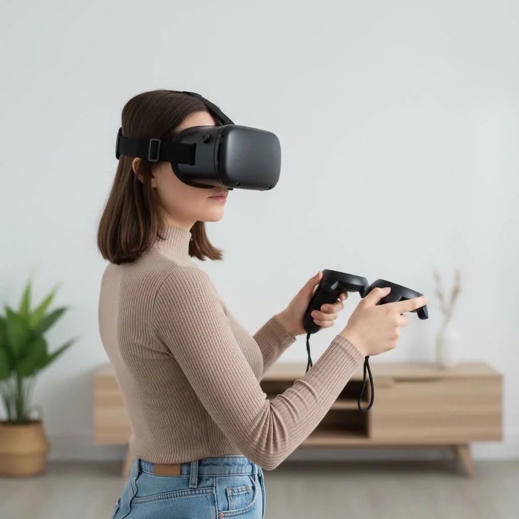 Oculus Rift S VR headset and controllers