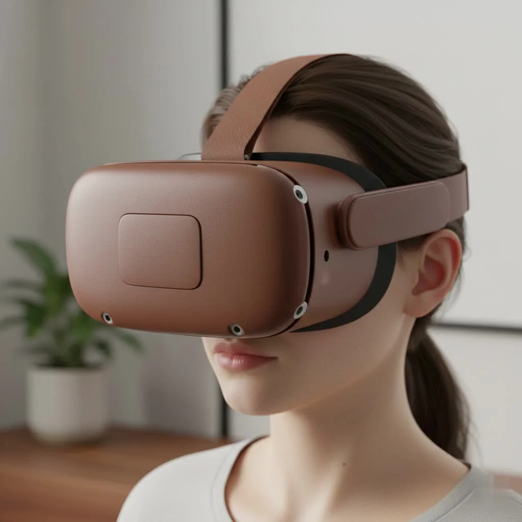 PlayStation VR2 headset and Sense controllers