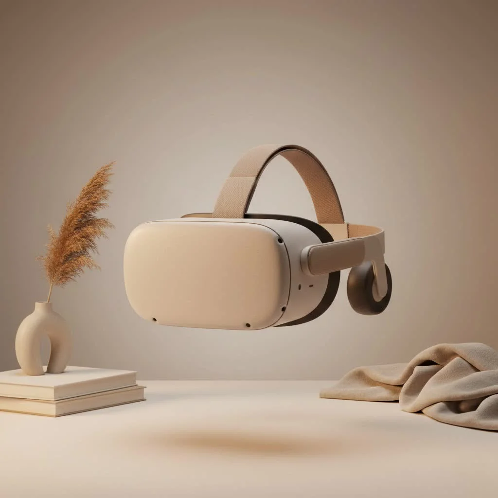 PlayStation VR2 headset and Sense controllers